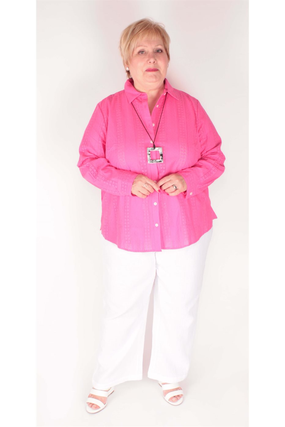Blouse Zoey en coton Rose 